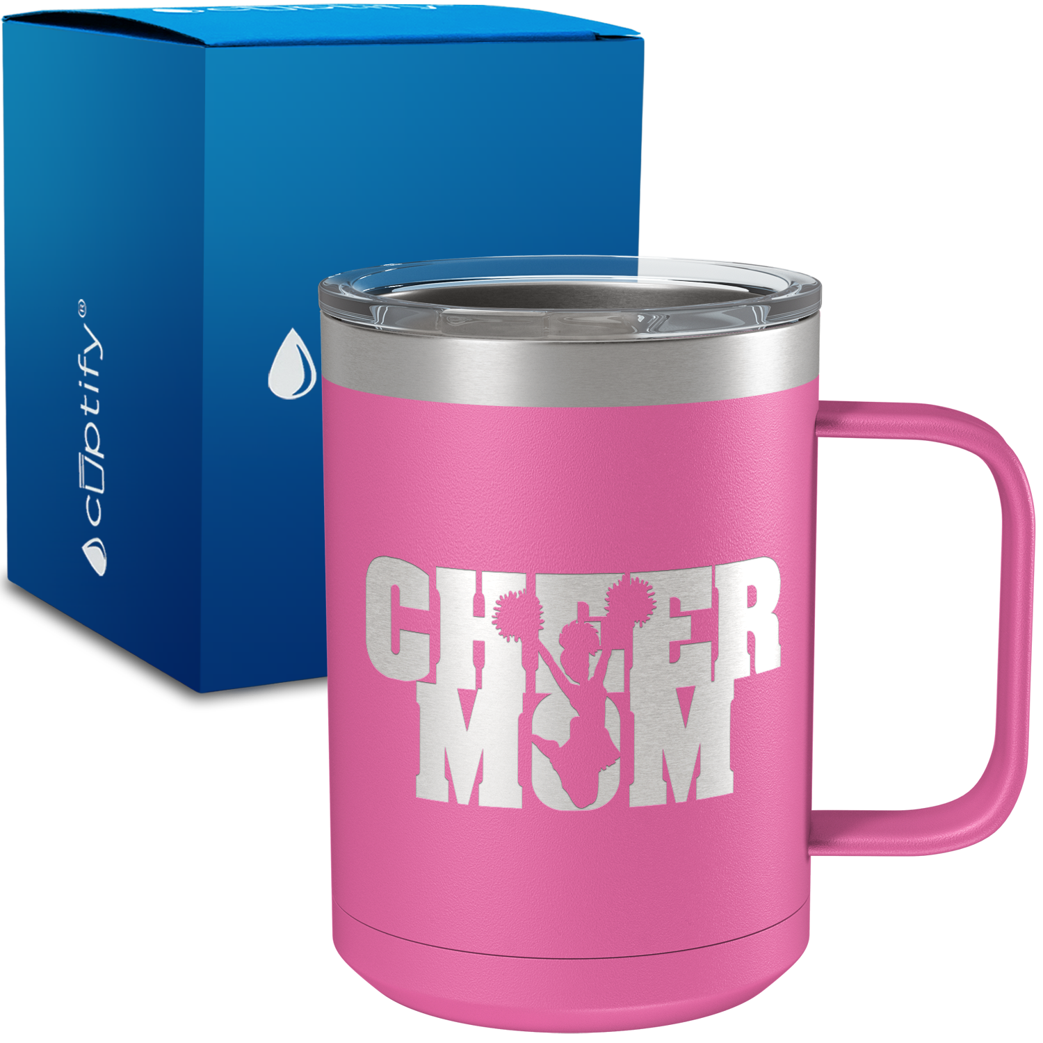 Cheer Mom 15oz Stainless Steel Mug