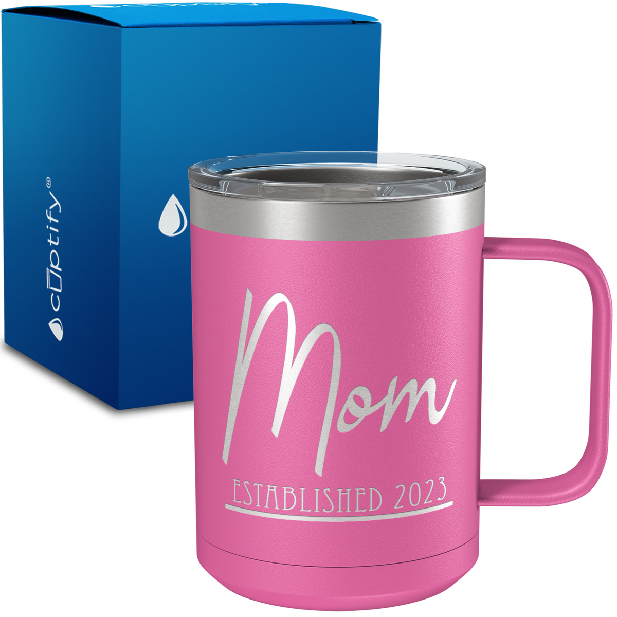 Mom Established 15oz Stainless Steel Mug