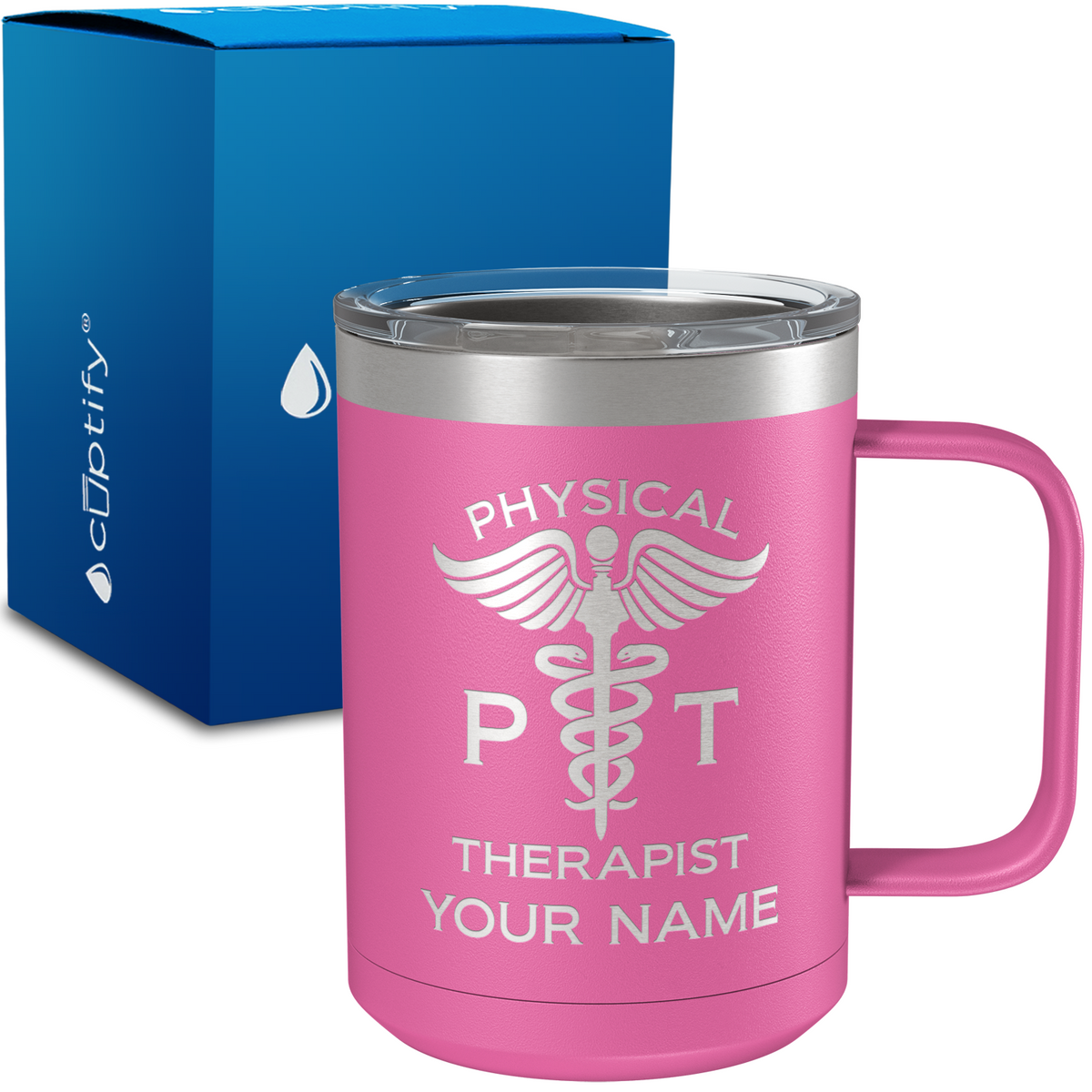 PT Physical Therapist Personalized 15oz Stainless Steel Mug
