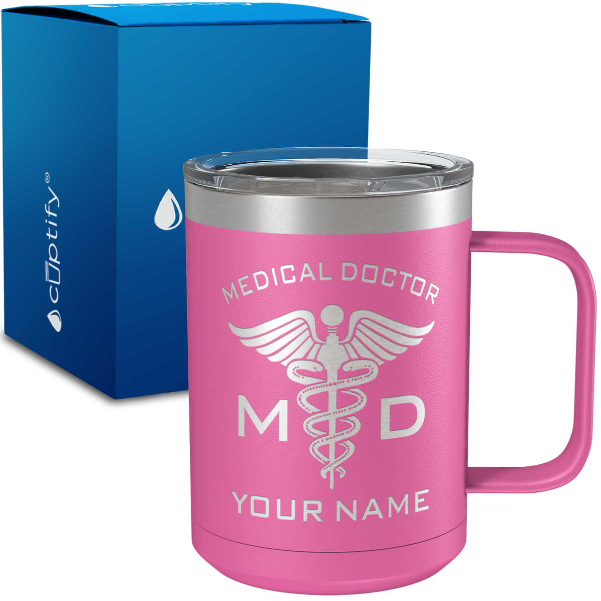 MD Medical Doctor Personalized 15oz Stainless Steel Mug