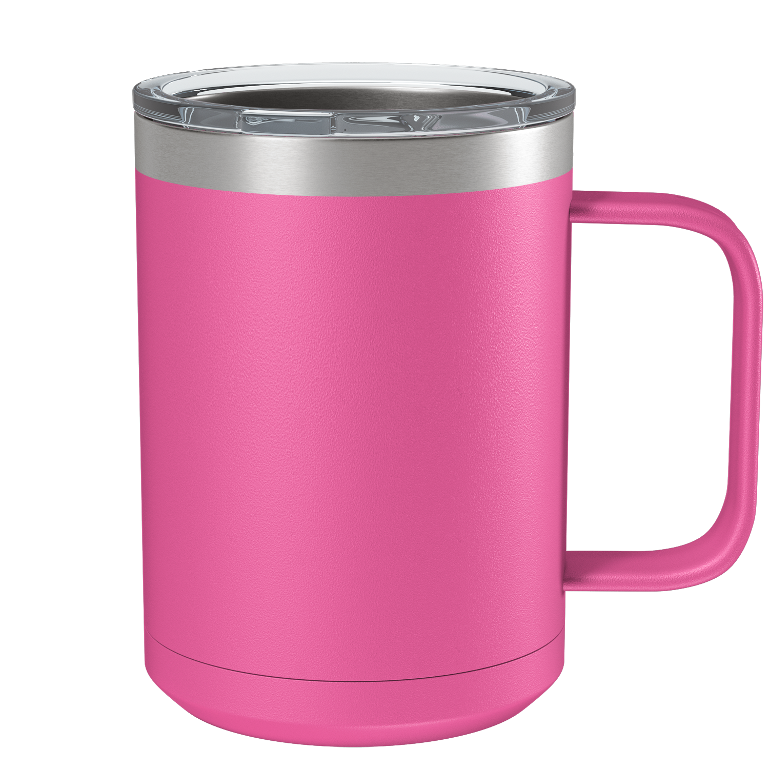 Custom 15oz Pink Stainless Steel Coffee Mug