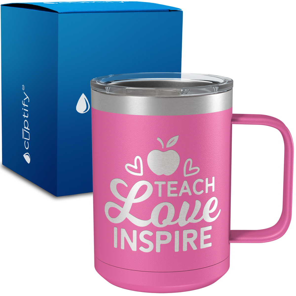 Teach Love Inspire 15oz Stainless Steel Mug