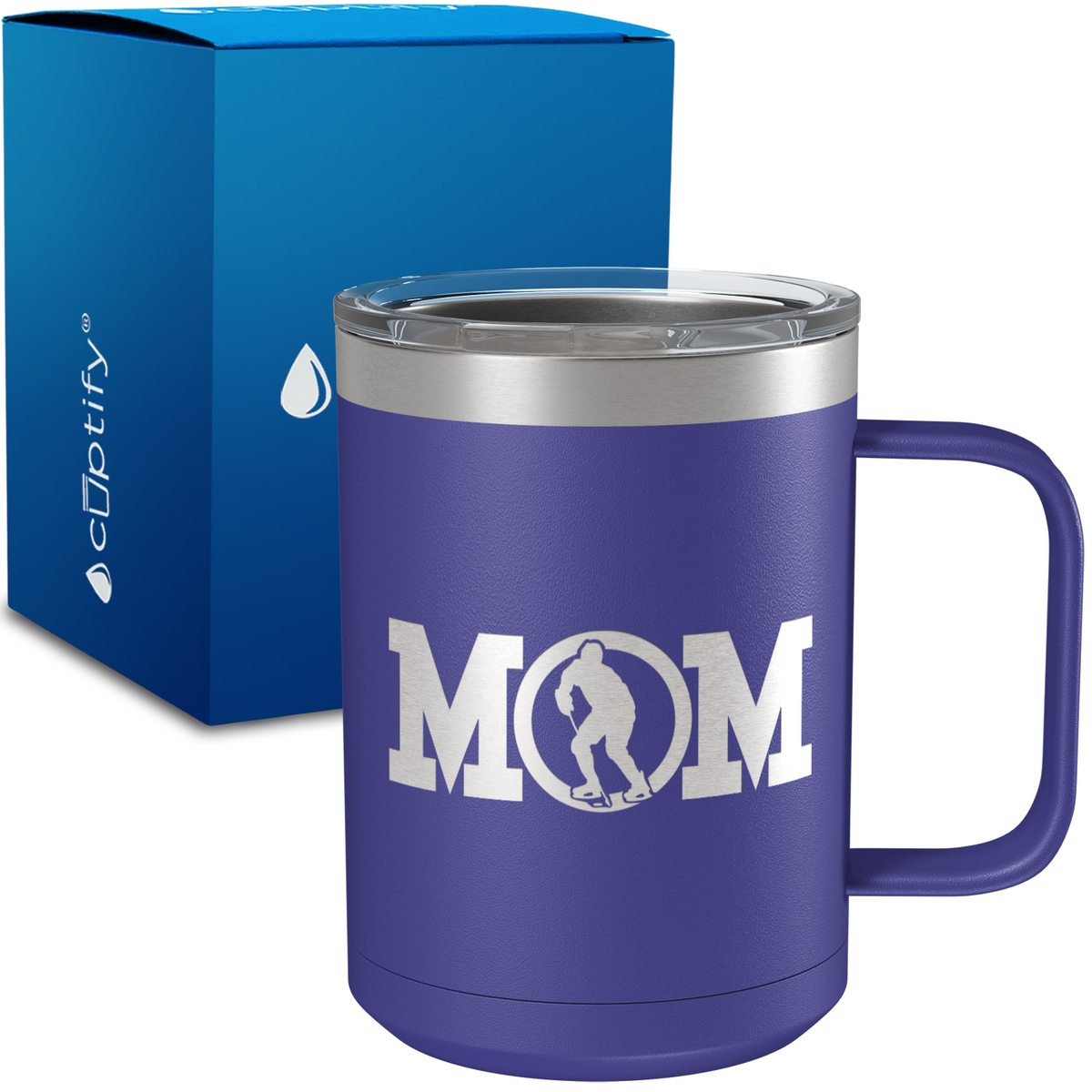 Hockey Mom 15oz Stainless Steel Mug