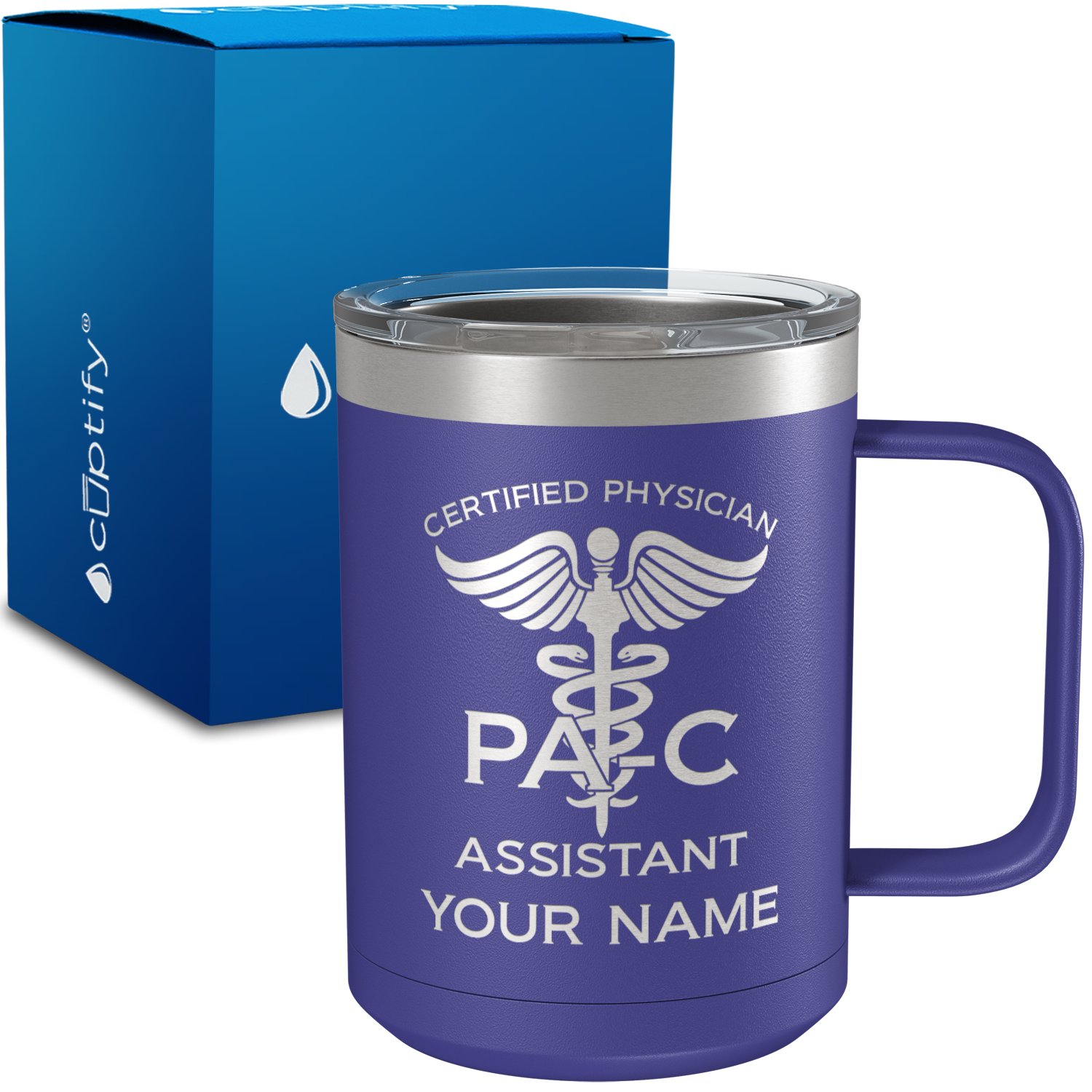 PA-C Certified Physician Assistant Personalized 15oz Stainless Steel Mug