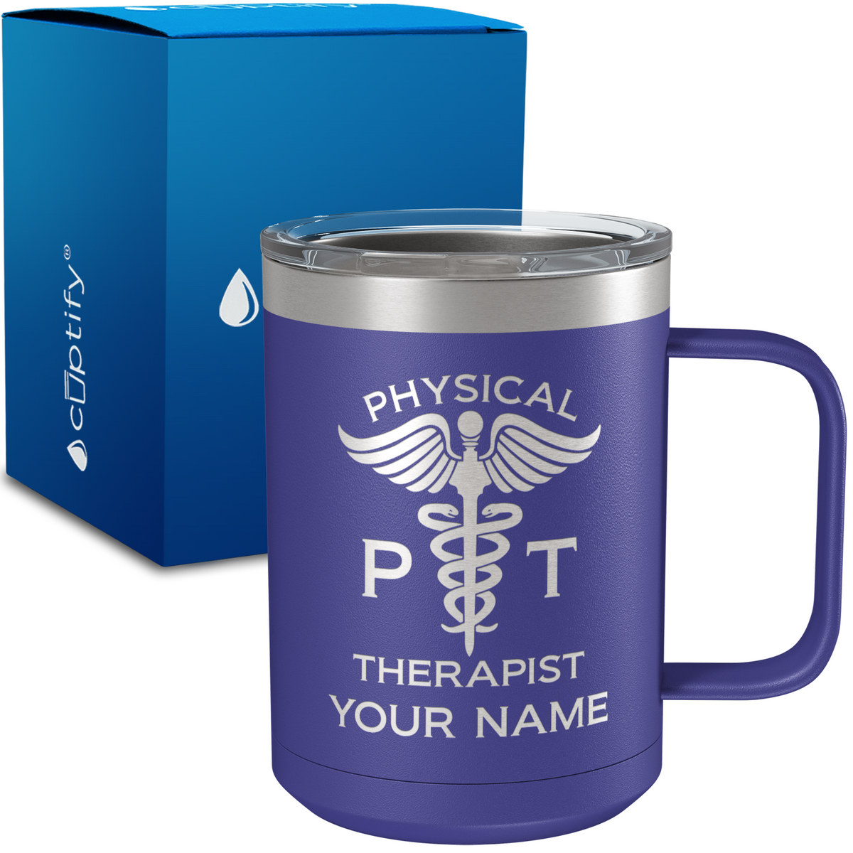 PT Physical Therapist Personalized 15oz Stainless Steel Mug