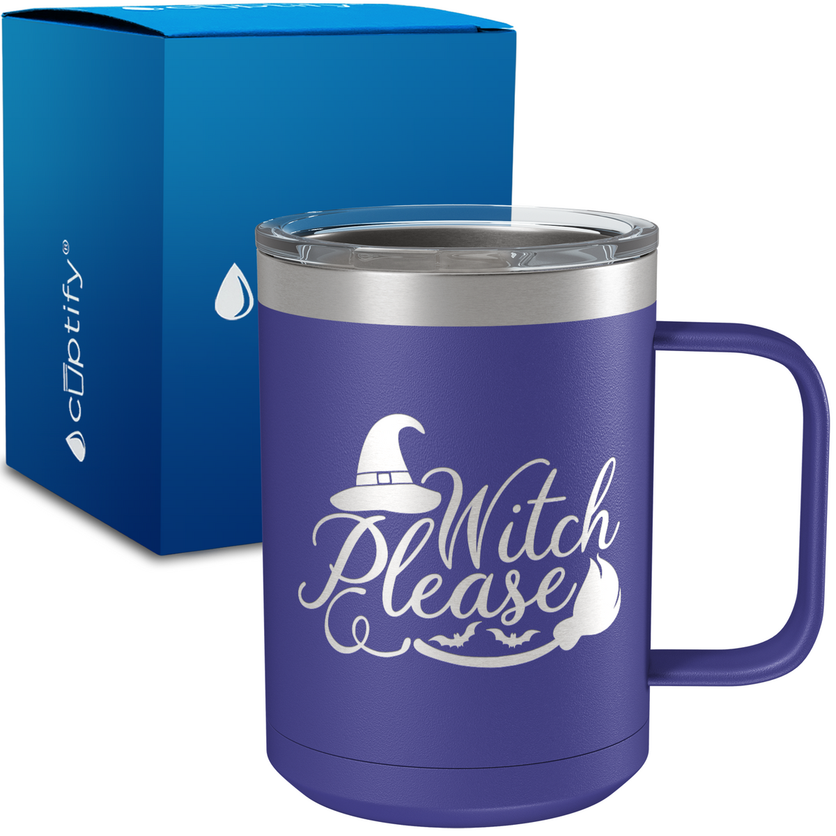 Witch Please 15oz Stainless Halloween Coffee Mug