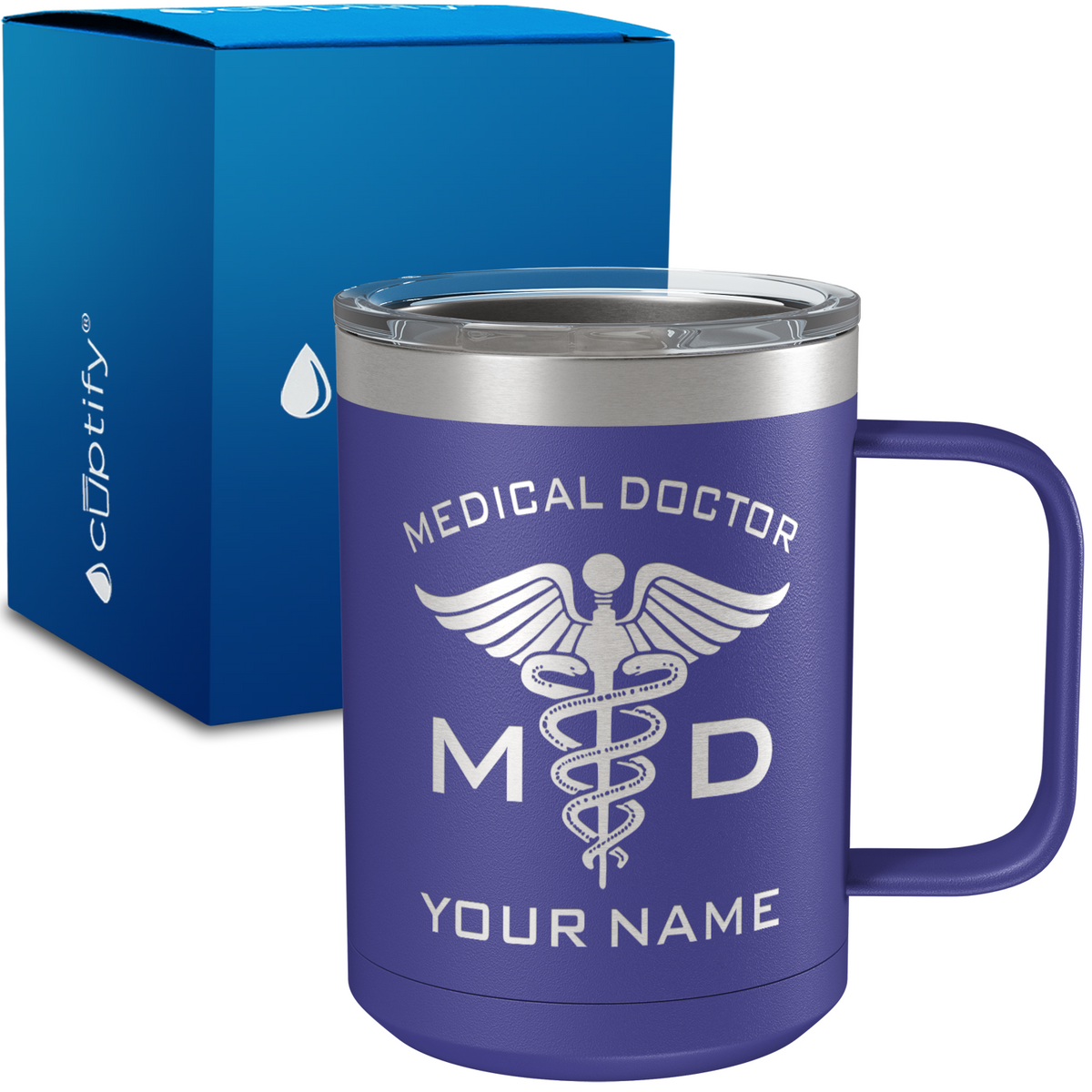 MD Medical Doctor Personalized 15oz Stainless Steel Mug