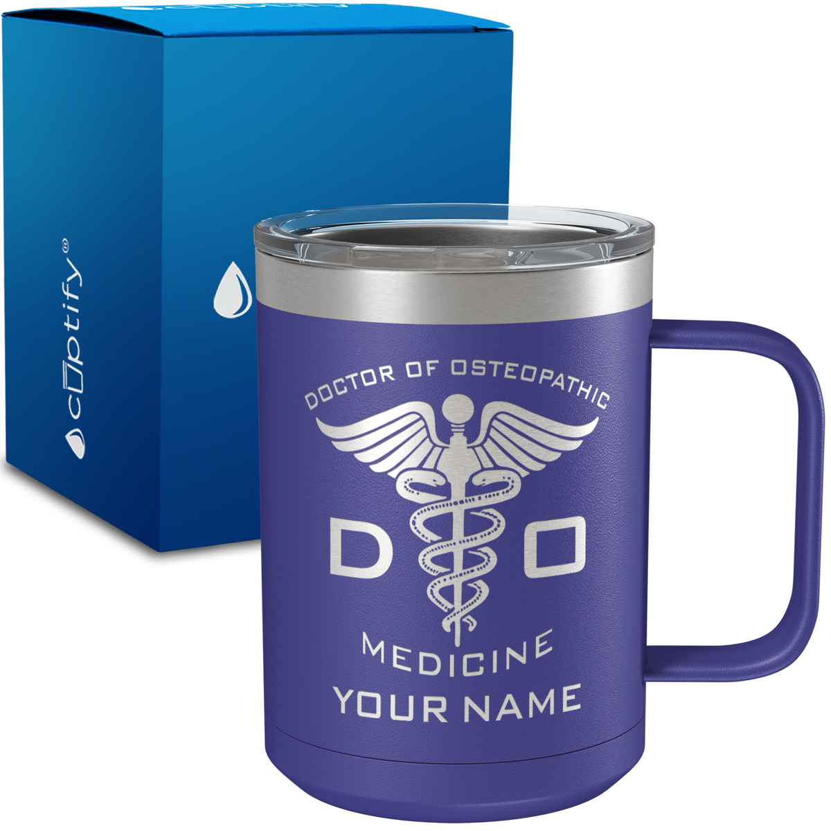 DO Doctor of Osteopathic Personalized 15oz Stainless Steel Mug