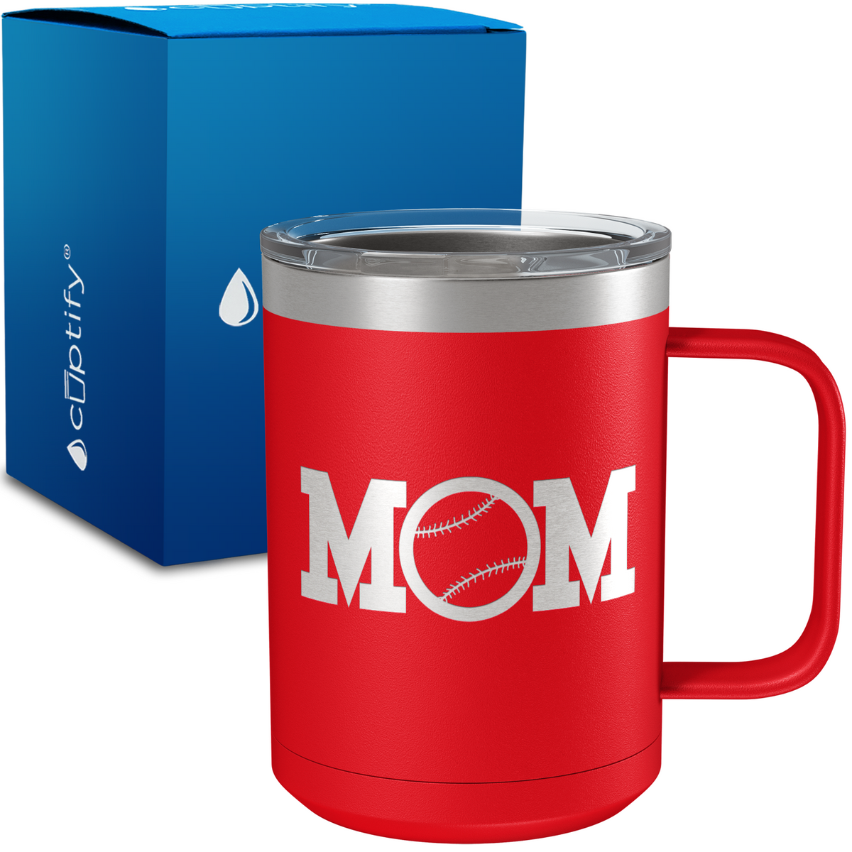 Baseball Mom 15oz Stainless Steel Mug