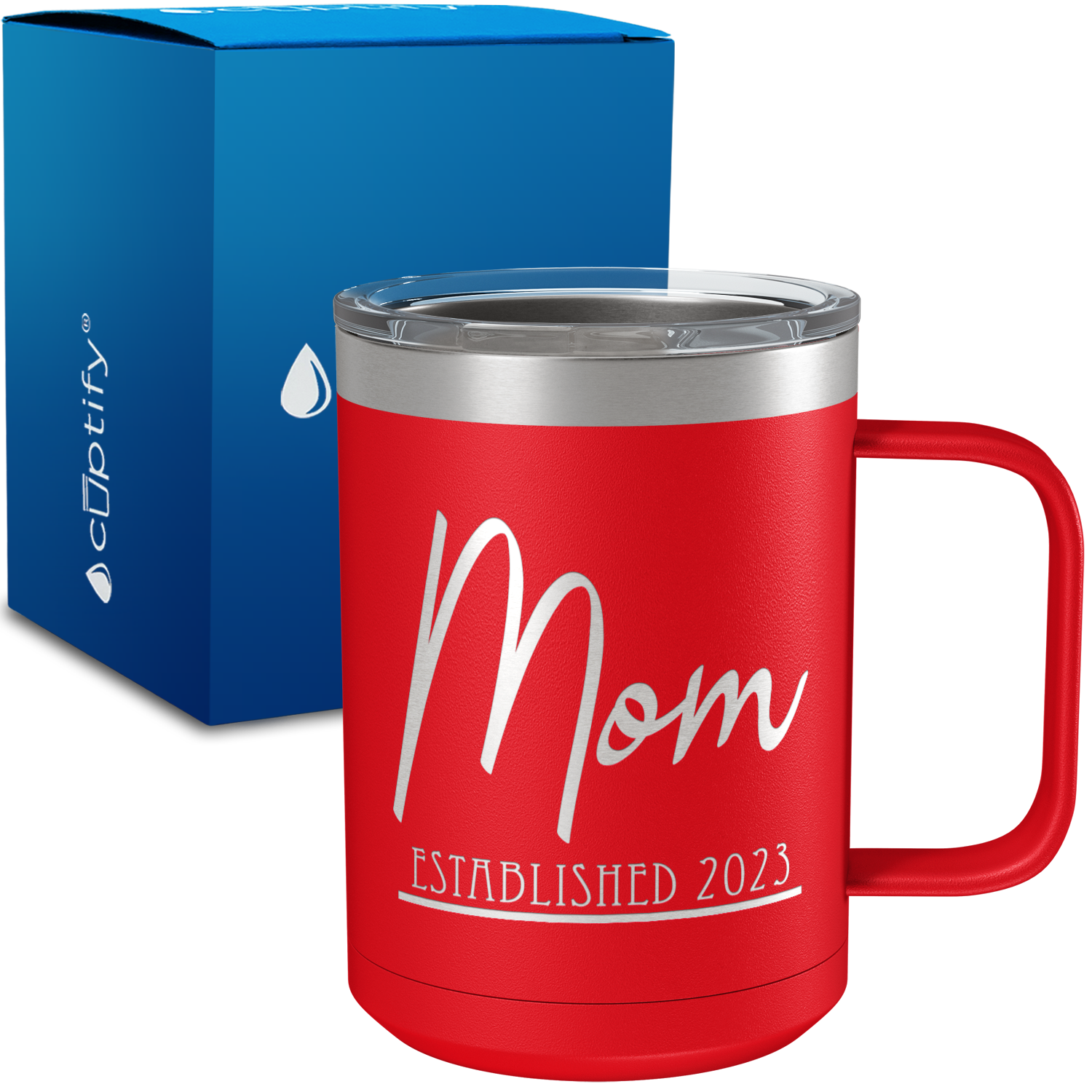 Mom Established 15oz Stainless Steel Mug