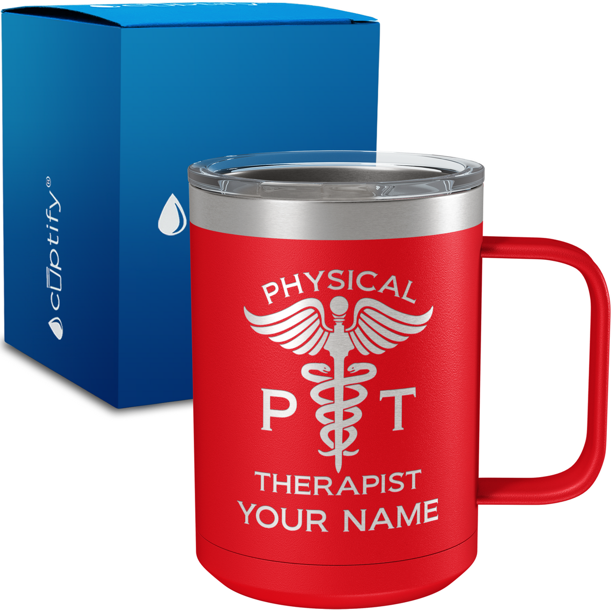 PT Physical Therapist Personalized 15oz Stainless Steel Mug