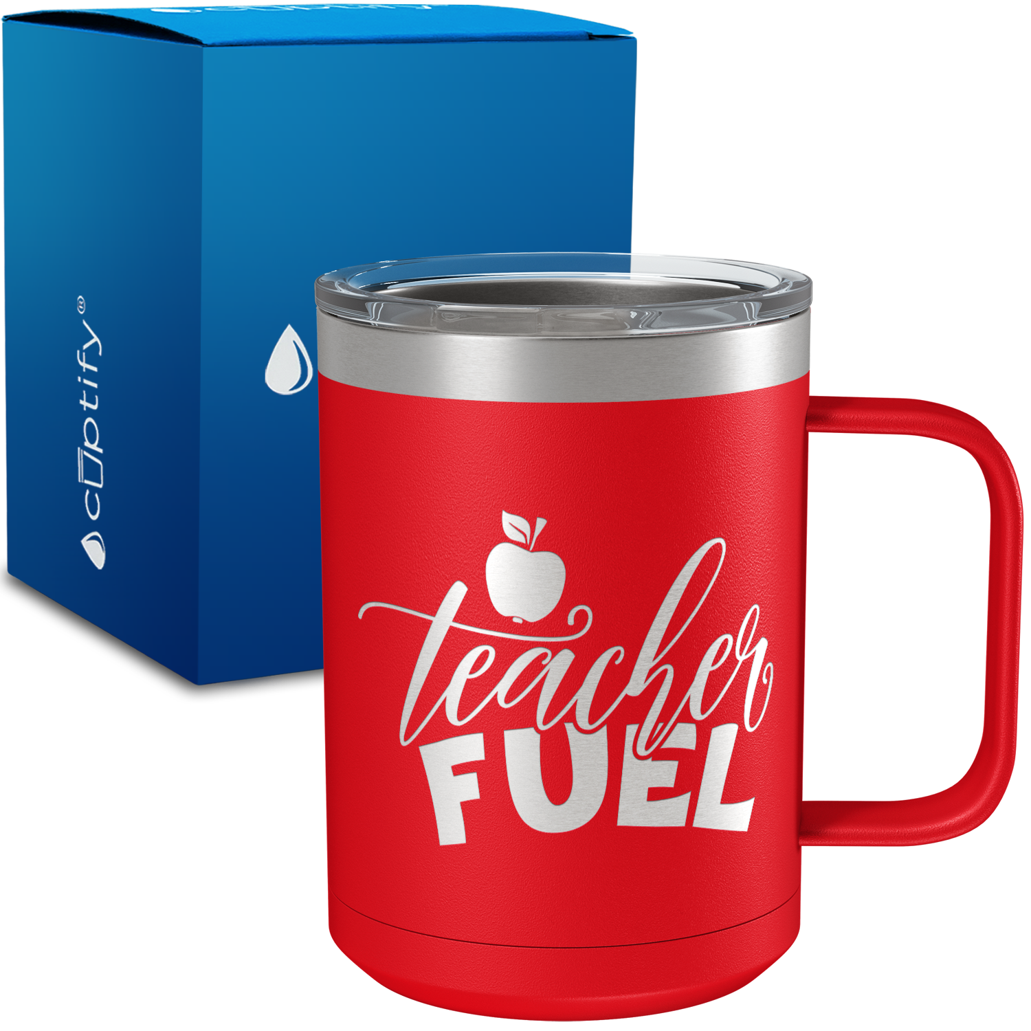 Teacher Fuel 15oz Stainless Steel Mug