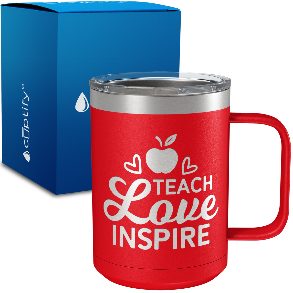 Teach Love Inspire 15oz Stainless Steel Mug