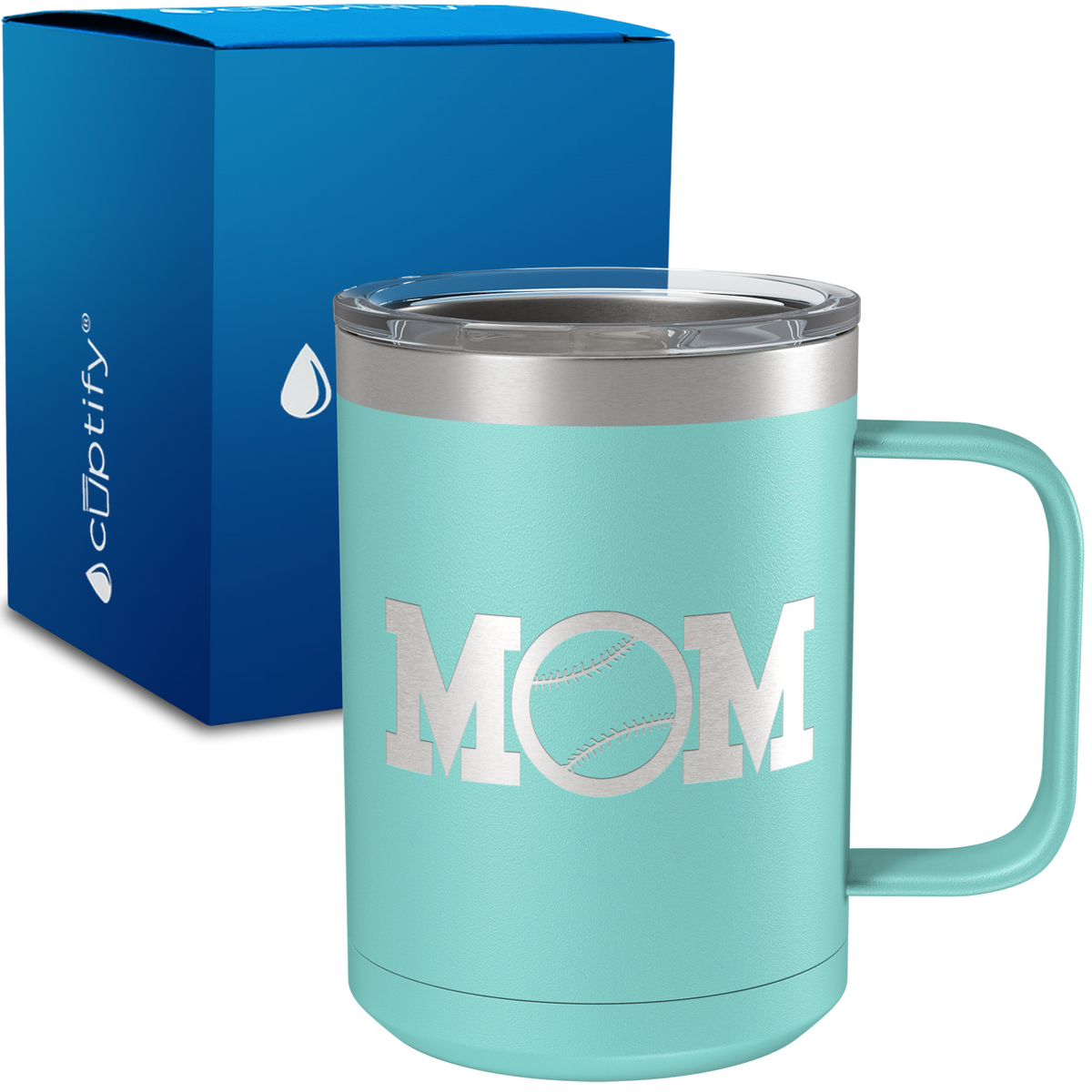 Baseball Mom 15oz Stainless Steel Mug