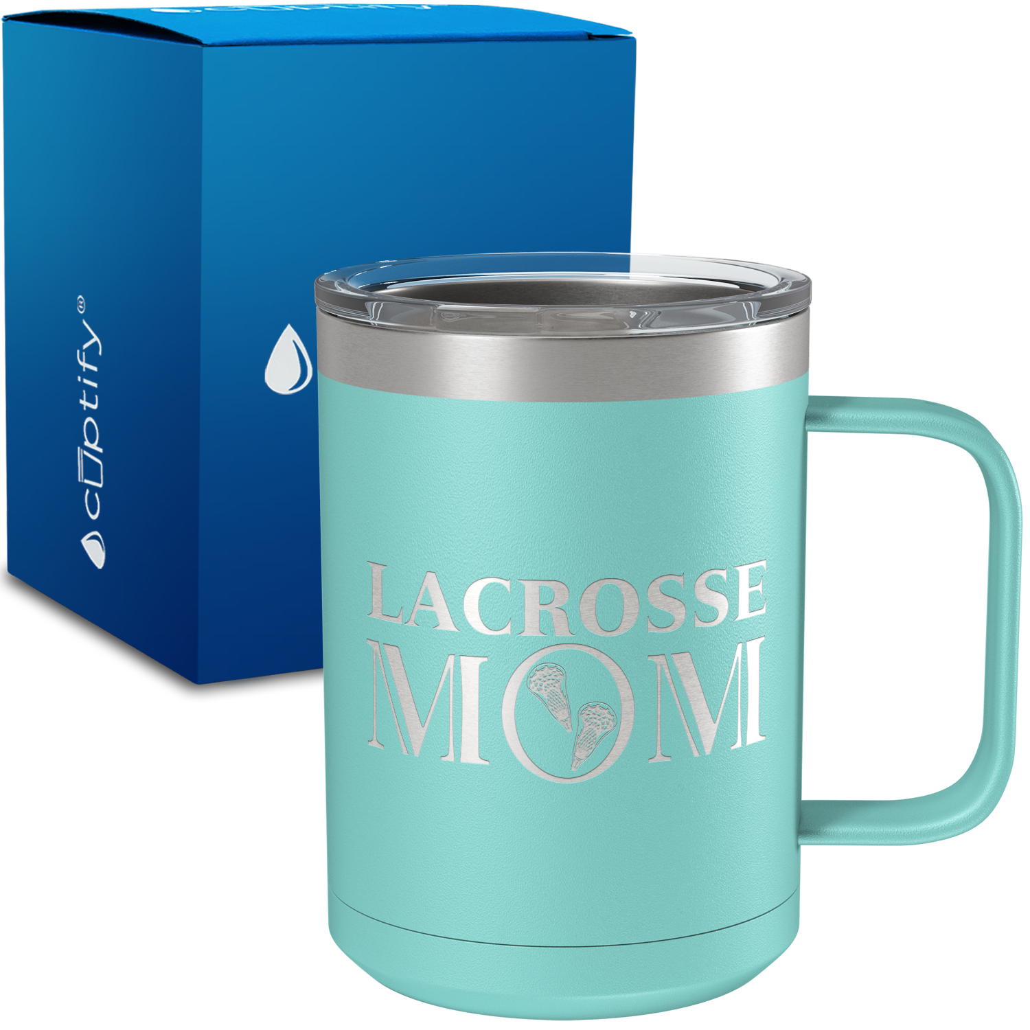 Lacrosse Mom 15oz Stainless Steel Mug