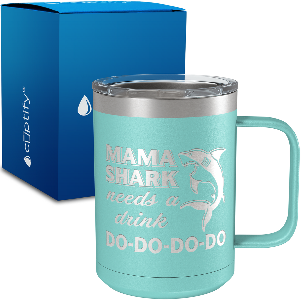 Mama Shark Do-Do-Do 15oz Stainless Steel Mug