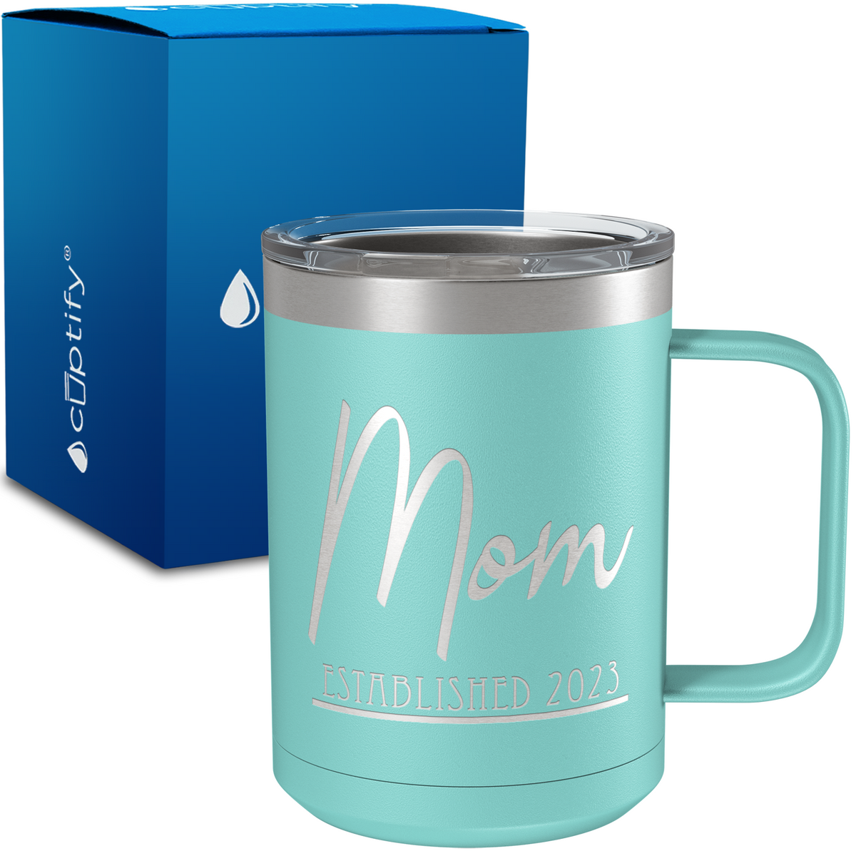 Mom Established 15oz Stainless Steel Mug