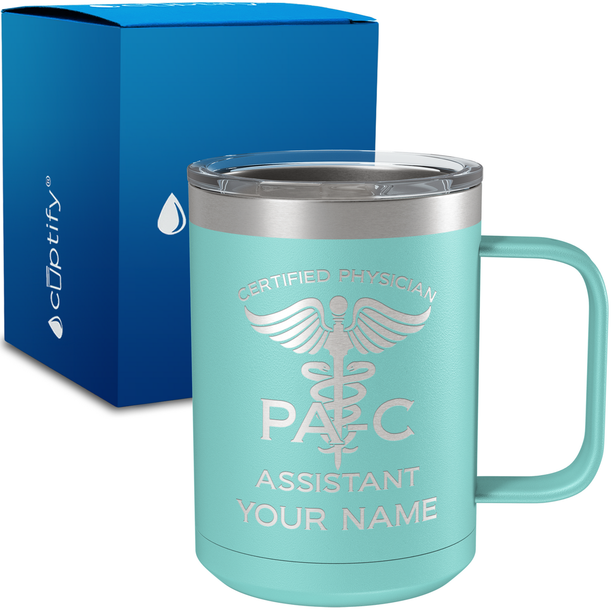 PA-C Certified Physician Assistant Personalized 15oz Stainless Steel Mug