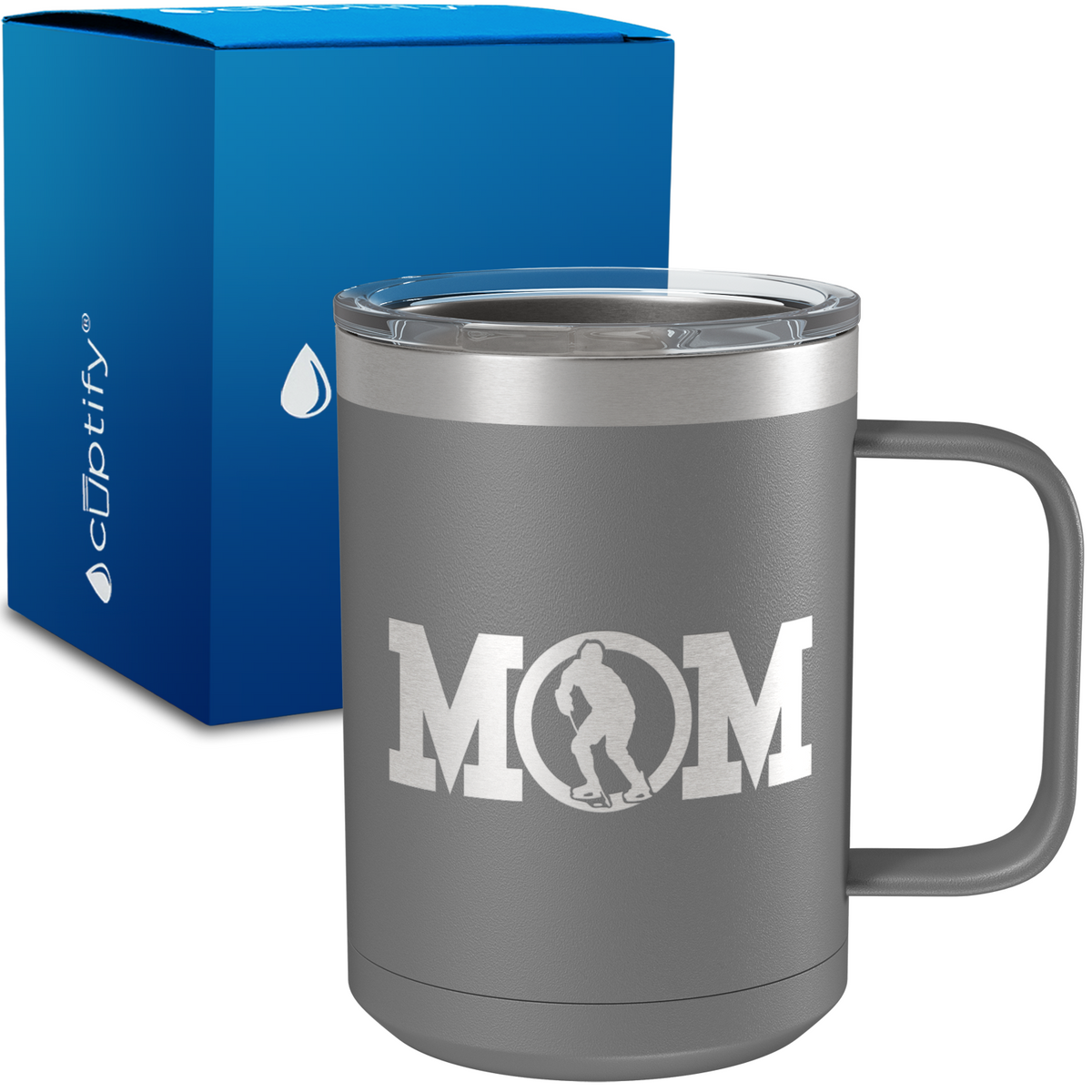 Hockey Mom 15oz Stainless Steel Mug