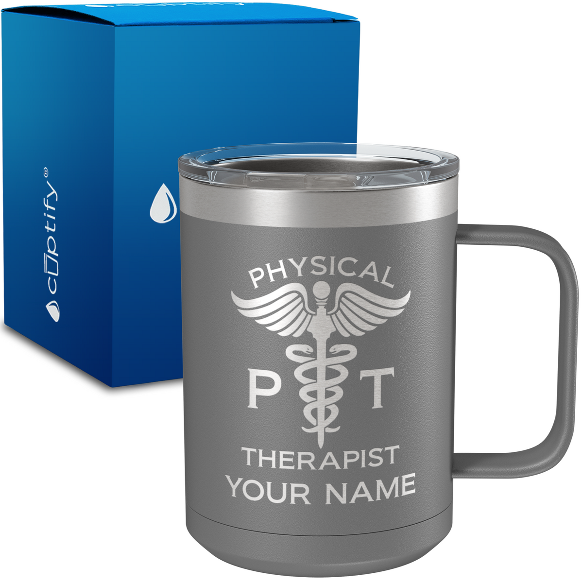 PT Physical Therapist Personalized 15oz Stainless Steel Mug