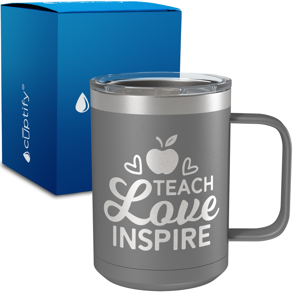 Teach Love Inspire 15oz Stainless Steel Mug
