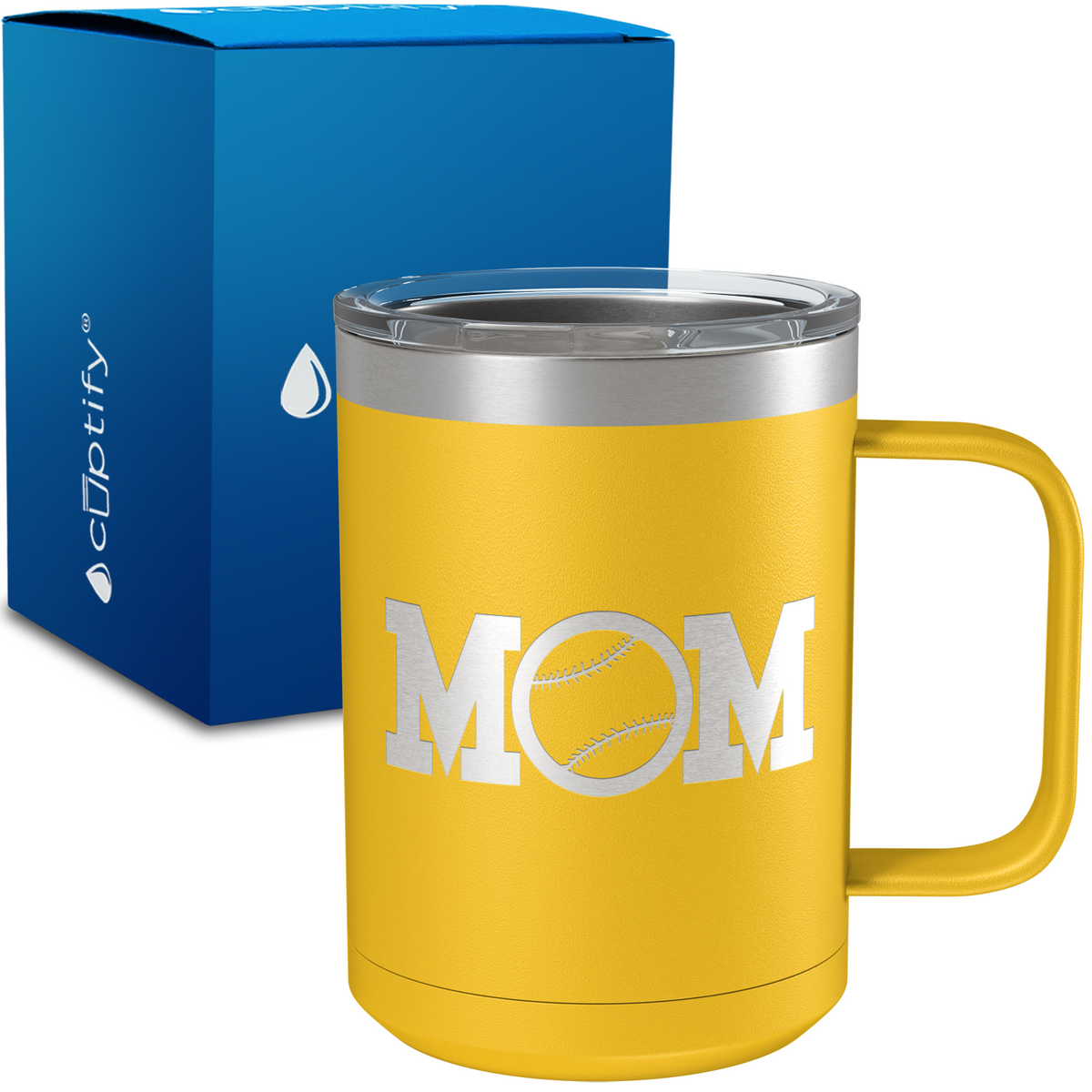Baseball Mom 15oz Stainless Steel Mug