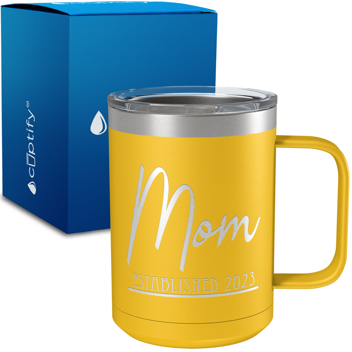 Mom Established 15oz Stainless Steel Mug