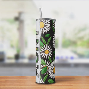 Aunt with Daisies 20oz Skinny Tumbler