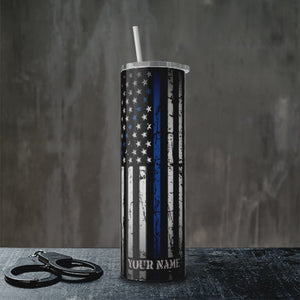 Be Strong Be Brave Be Humble Be Bad Ass 20oz Black Police Tumbler