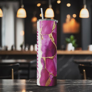 Personalized Radiant Orchid 20oz Skinny Tumbler