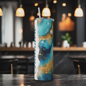 Personalized Azure Allure 20oz Skinny Tumbler