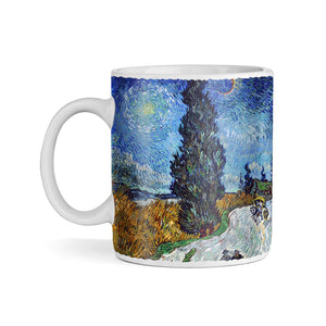 Van Gogh Country Road in Provence by Night 11oz Ceramic Coffee Mug