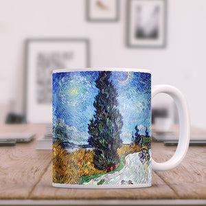 Van Gogh Country Road in Provence by Night 11oz Ceramic Coffee Mug