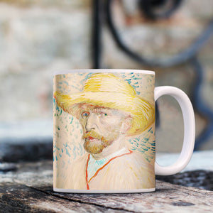 Van Gogh Self Portrait With Straw Hat 11oz Ceramic Coffee Mug