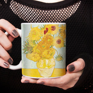 Van Gogh Vase with Twelve SunFlowers 11oz Ceramic Coffee Mug