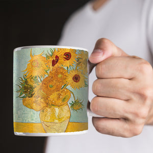 Van Gogh Vase with Twelve SunFlowers 11oz Ceramic Coffee Mug