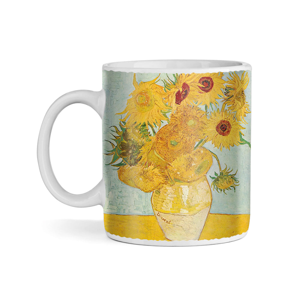 Van Gogh Vase with Twelve SunFlowers 11oz Ceramic Coffee Mug
