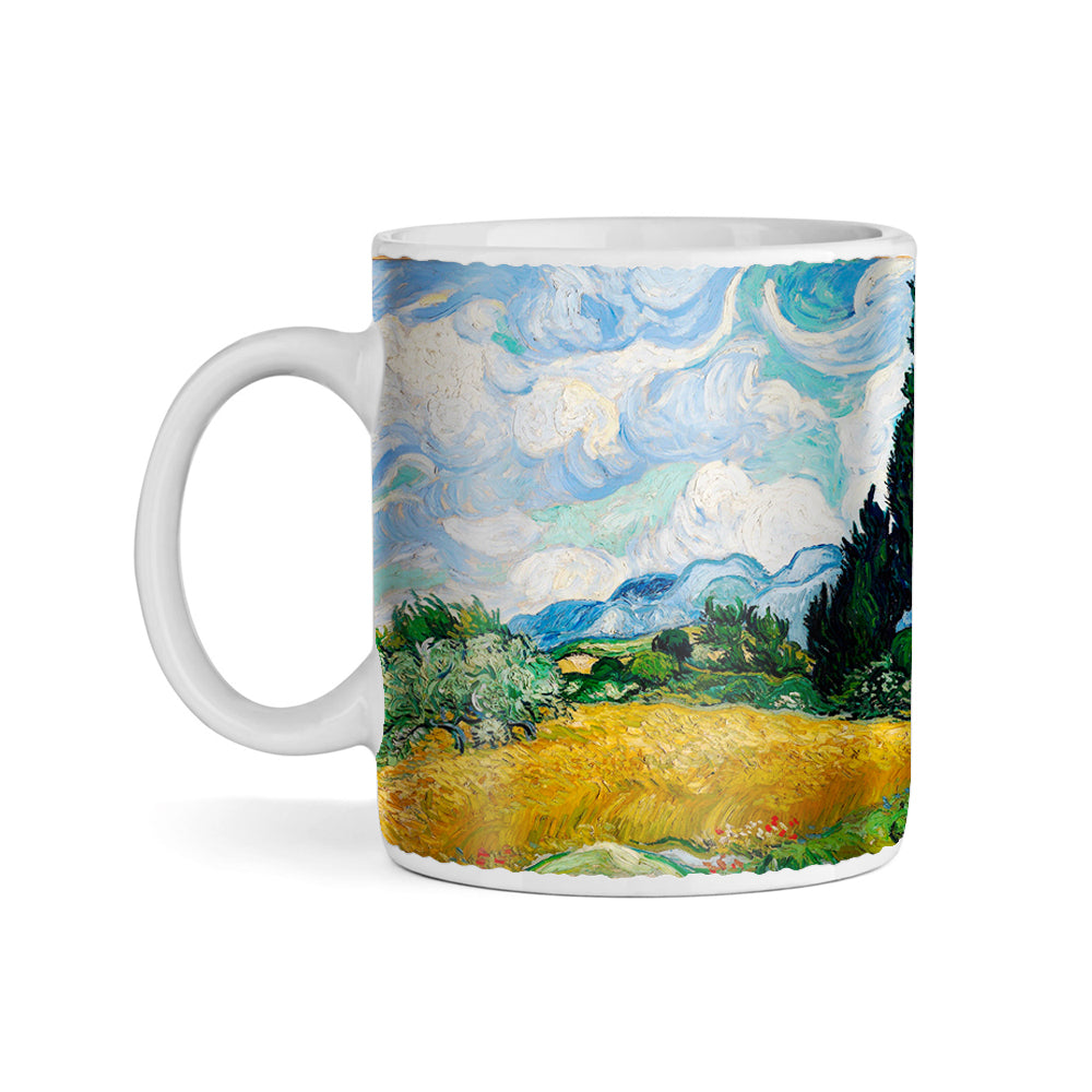 Van Gogh Wheat Field with Cypresse 11oz Ceramic Coffee Mug