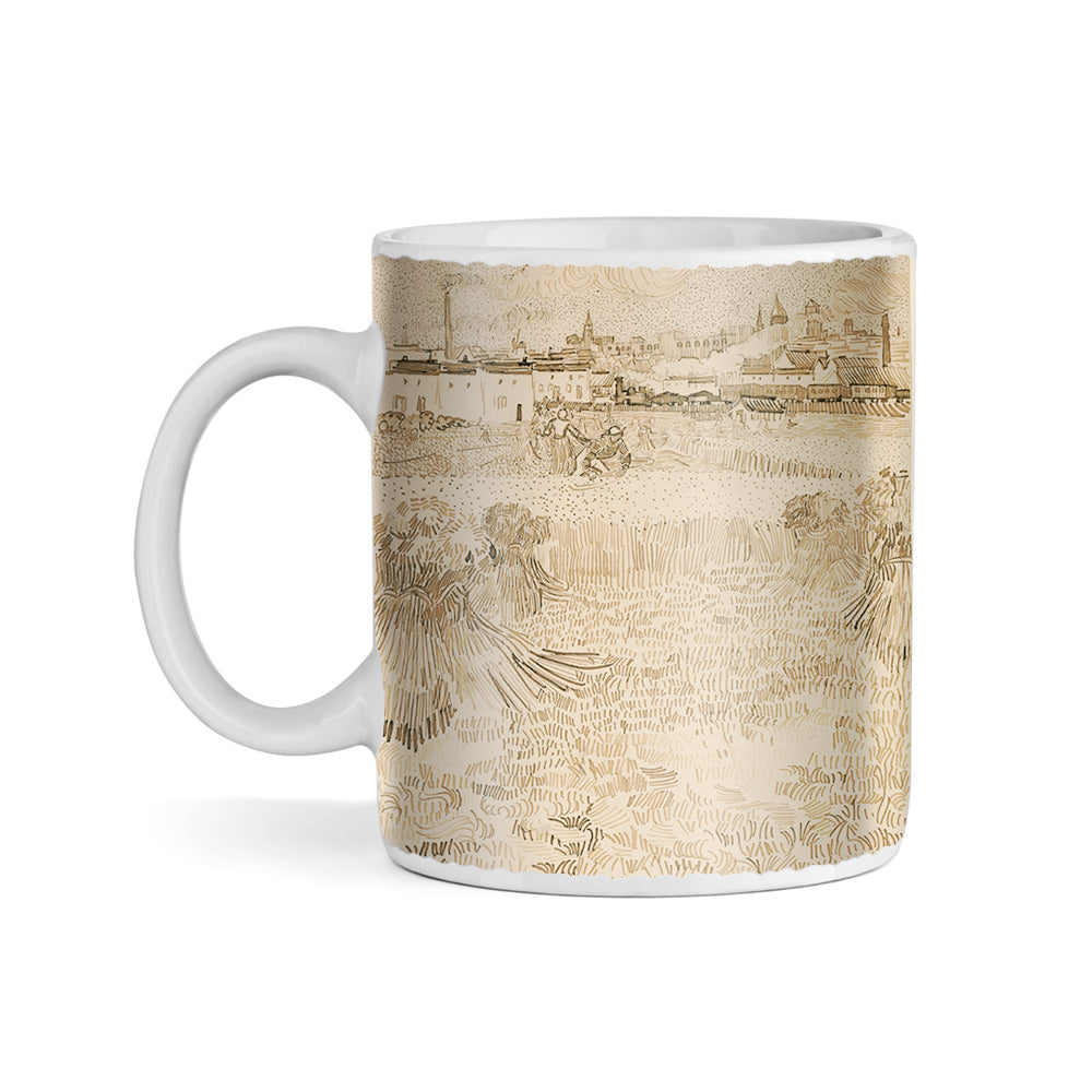 Van Gogh A view from the wheatfields 11oz Ceramic Coffee Mug