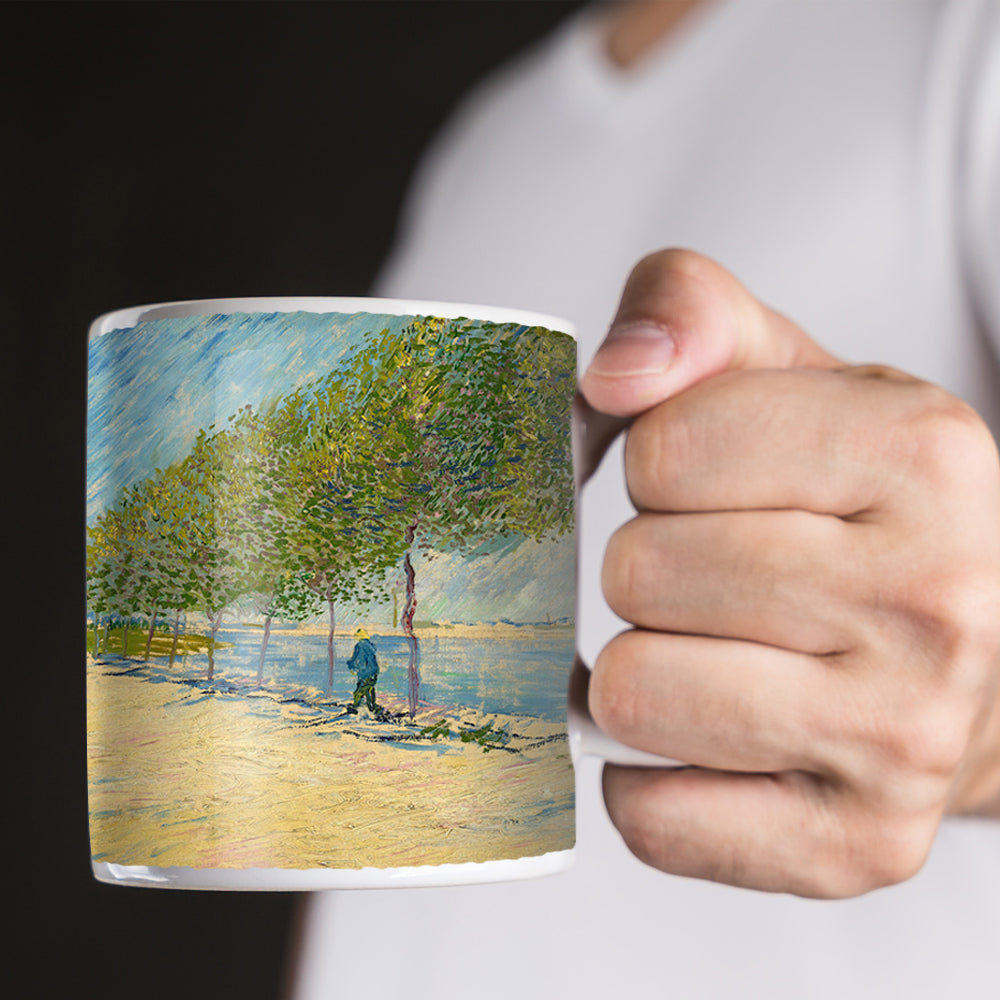 Van Gogh By the Seine 1887 11oz Ceramic Coffee Mug