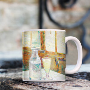 Van Gogh Cafe table with absinthe 11oz Ceramic Coffee Mug