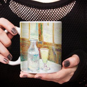 Van Gogh Cafe table with absinthe 11oz Ceramic Coffee Mug