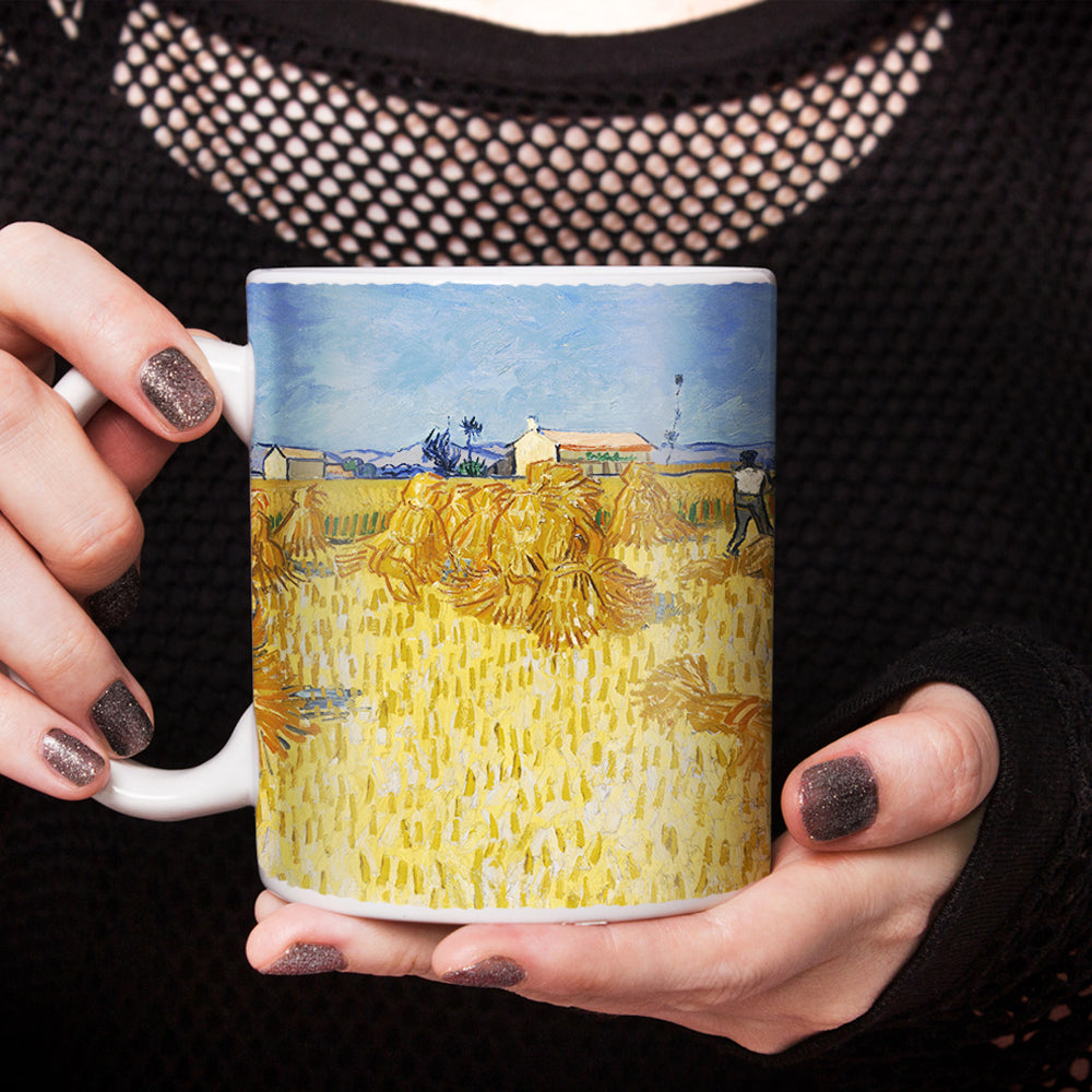 Van Gogh Corn Harvest in Provence 11oz Ceramic Coffee Mug