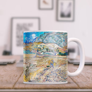 Van Gogh Enclosed Field with Peasant 11oz Ceramic Coffee Mug