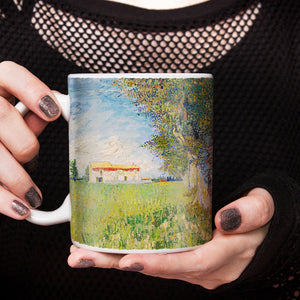 Van Gogh Farmhouse in a wheat field 11oz Ceramic Coffee Mug