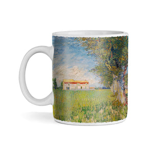 Van Gogh Farmhouse in a wheat field 11oz Ceramic Coffee Mug