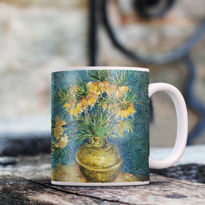 Van Gogh Fritillaries in a Copper Vase 1887 11oz Ceramic Coffee Mug