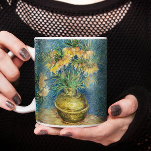 Van Gogh Fritillaries in a Copper Vase 1887 11oz Ceramic Coffee Mug