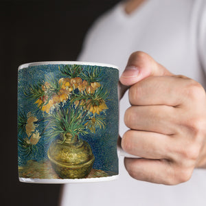 Van Gogh Fritillaries in a Copper Vase 1887 11oz Ceramic Coffee Mug