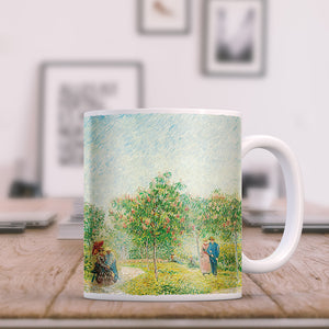 Van Gogh Garden in Montmarte with lovers 11oz Ceramic Coffee Mug